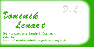 dominik lenart business card