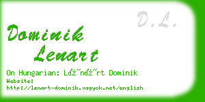 dominik lenart business card